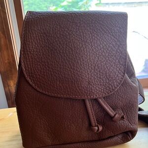 Portland Leather Mondelo Brandy Bucket Backpack